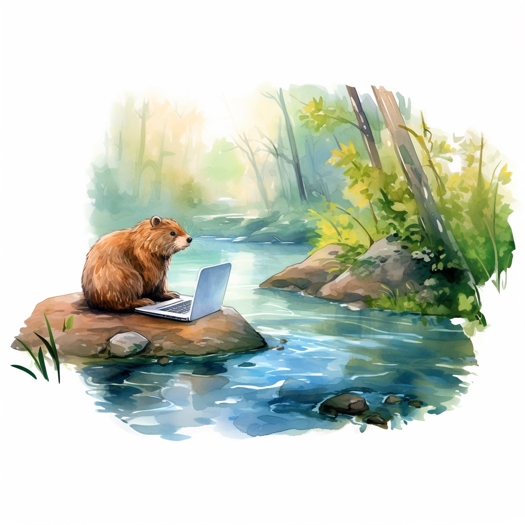 Beaver in a creek